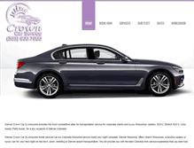 Tablet Screenshot of denvercrownlimo.com